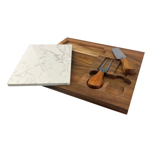 Promotional Marble Cheeseboard & Knife Sets